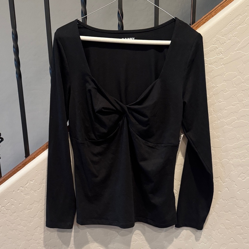 Old Navy Black Long Sleeve Top